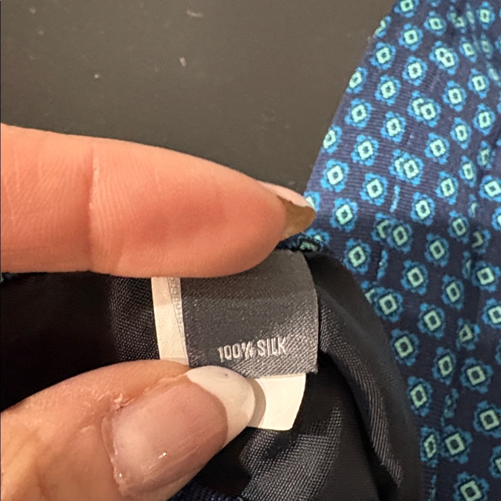 Bonobos Blue Patterned Men's Tie - Picture 8 of 8
